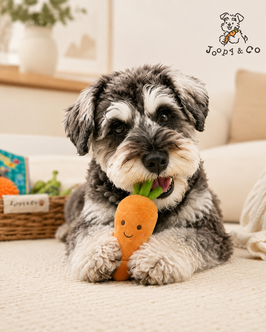 Carrot Squeaky Plush Dog Toy