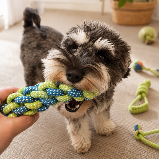 9-Piece Cotton Rope Dog Toy Bundle