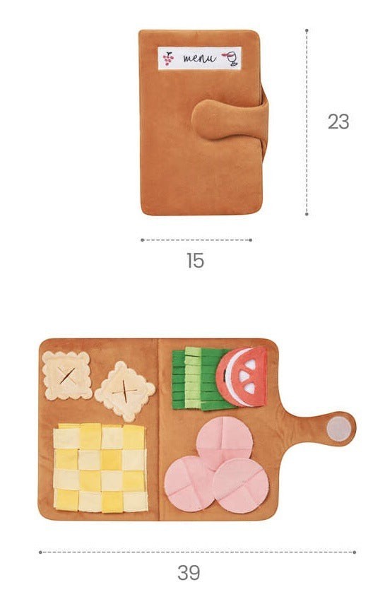 Menu Snuffle & Hide Book