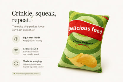 Squeaky Chip Packet Toy